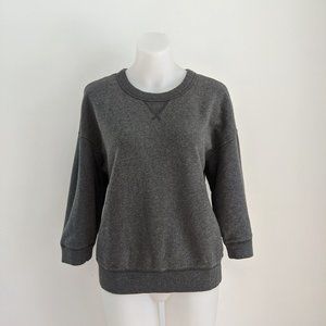 GAP 3/4 Sleeve Pullover, Gray, S